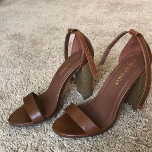 Altar’d State brown strap heels